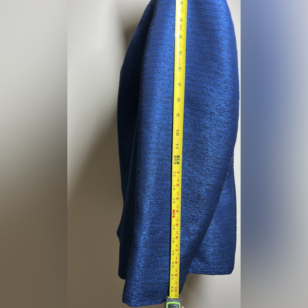 Kasper Shimmering Blue Women's Blazer - Picture 11 of 11